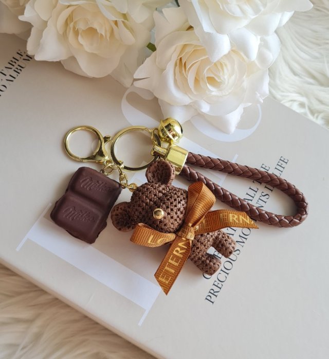 Breloczek do torebki chocolate teddy
