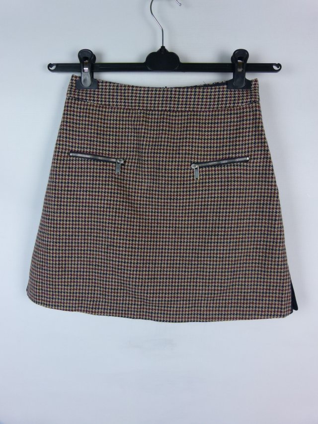 ZARA Basic trapezowa spódnica z wool / XS