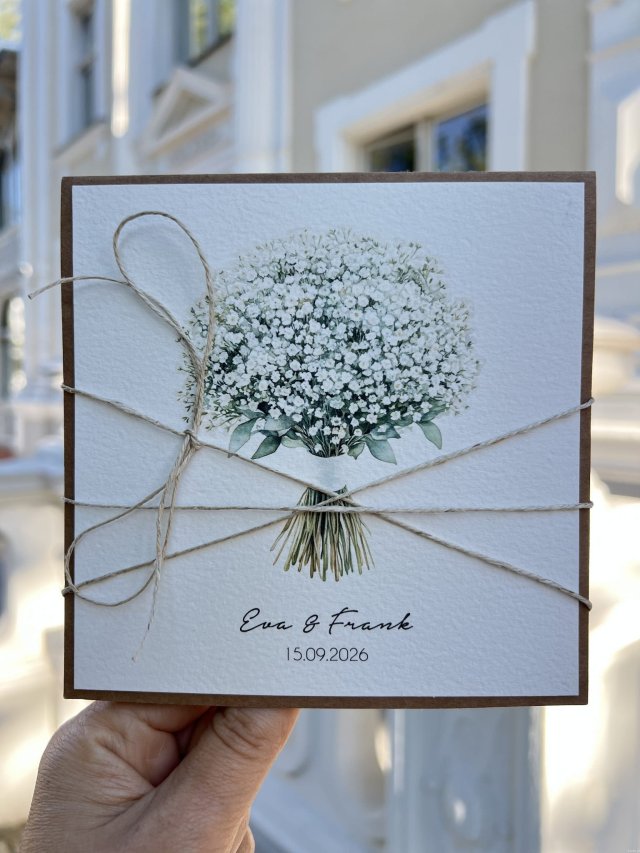 Kartka na ślub ślubna z personalizacją i życzeniami