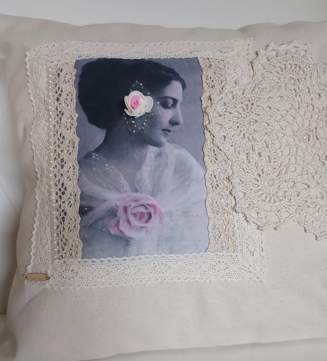 Poszewka w stylu retro