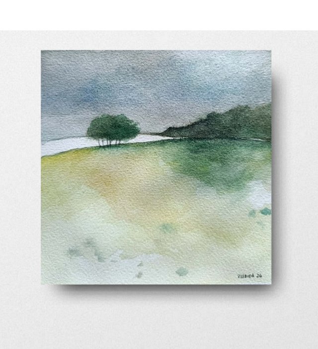 Pejzaż - obraz  akwarela