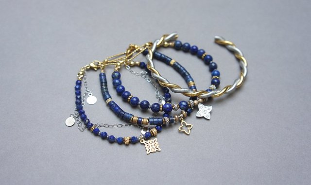 Zestaw bransoletek Lapis lazuli vol. 3 /10.02.26/- Szlachetna kolekcja