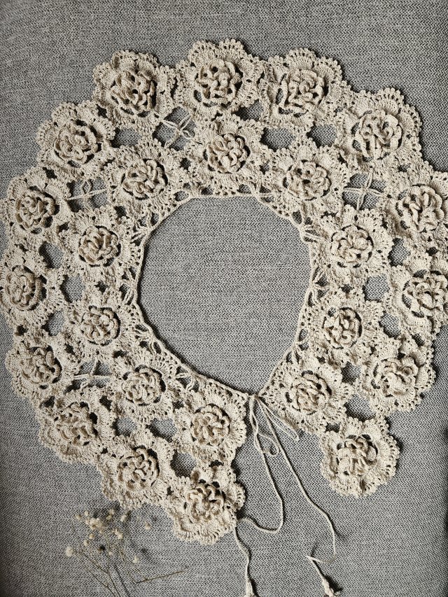 Bawełniany kołnierzyk retro