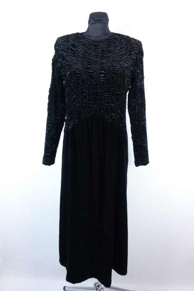 Bendigo Impressions welurowa sukienka maxi welur  / M