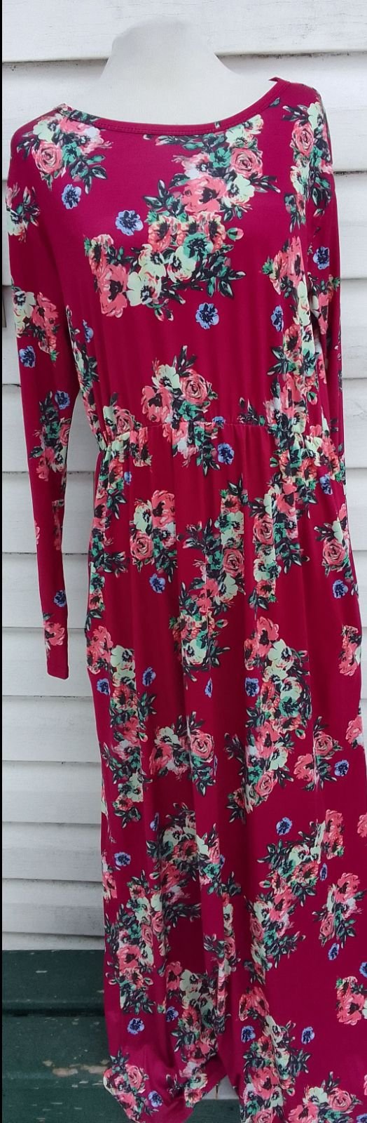 BORDO SUKIENKA W KWIATY