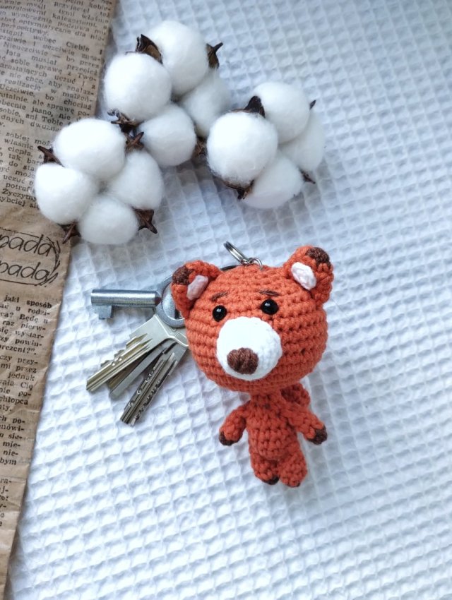 breloczek lis, lisek