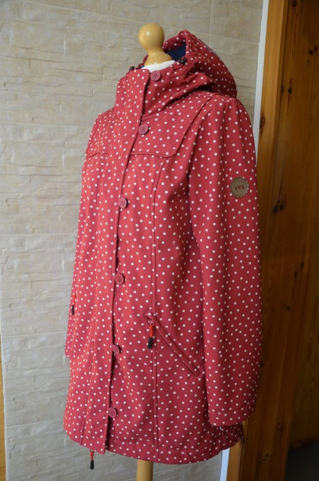 softshell Blutgestchwister M czerwona kurtka płaszcz kropki