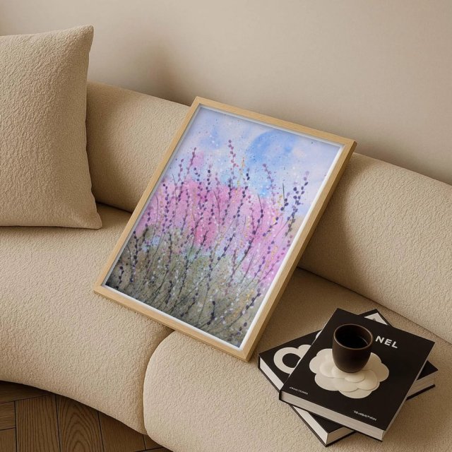 Łąka. Oryginalna akwarela A3