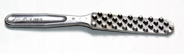 RUSKI nóż do skrobania ryb vintage alu