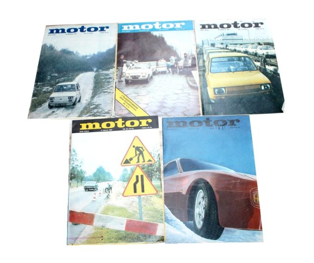 MOTOR 1987 gazety PRL 5szt