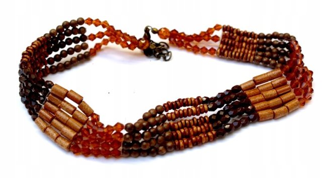 KORALIKOWY Naszyjnik choker boho hippie