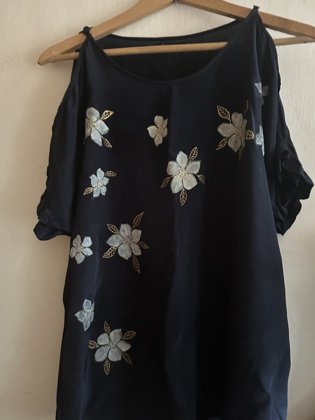 STELLA NOVA COPENHAGEN 100% CUPRO ROMANTYCZNA ORYGINALNA BLUZKA