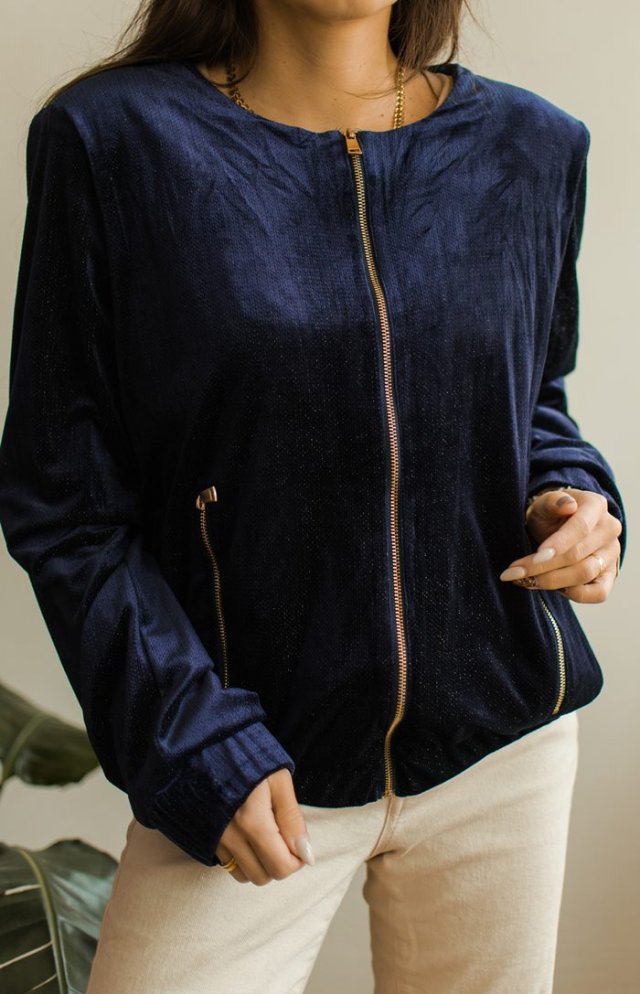 aksamitna bluza M/L
