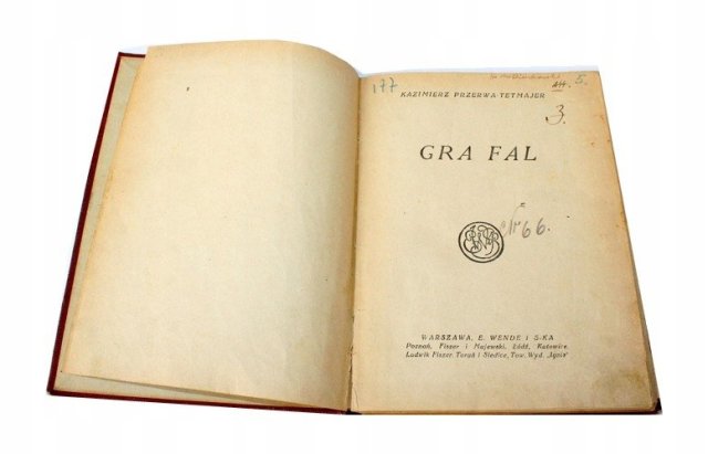 K.Przerwa-Tetmajer GRA FAL 1925