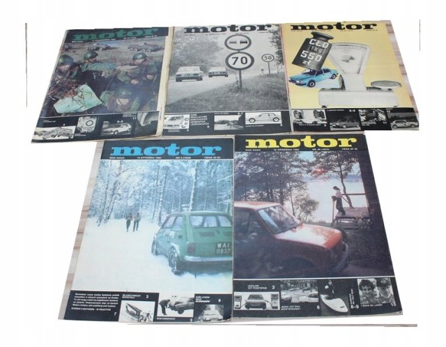 MOTOR 1984 gazety PRL 5szt