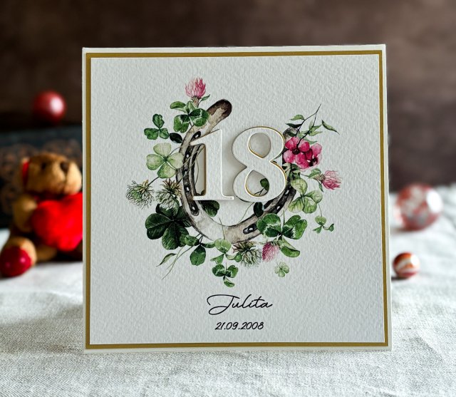 Personalizowana kartka na 18 urodziny, BH 36