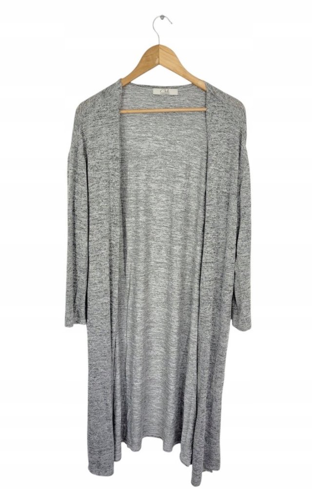 CLOCKHOUSE długi kardigan sweter damski melanż 42 XL
