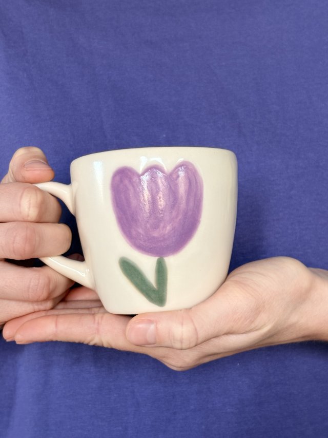 Kubek - Fioletowy Tulipan