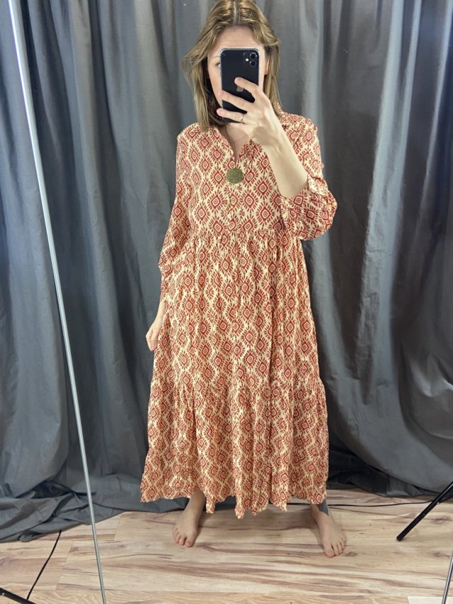 bawełniana boho sukienka