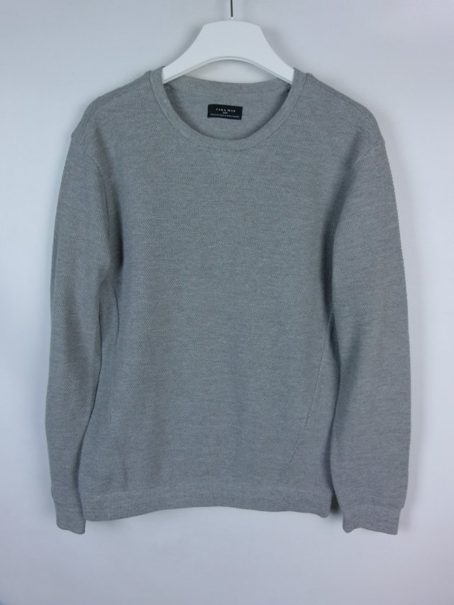 Zara Man szara cieńsza bluza / M