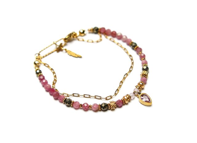 Turmaliny różowe vol. 19 /23.11.25/ - bransoletka