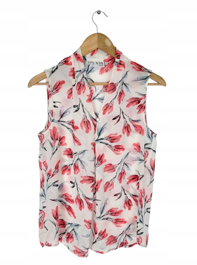 VRS bluzka damska mgiełka kwiaty floral  36 S