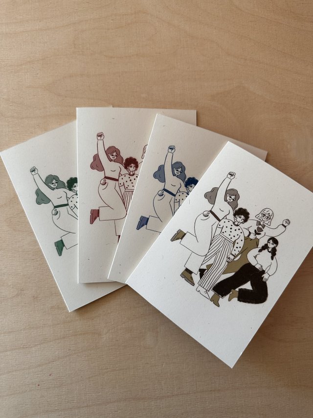 Kartka składana GIRL POWER