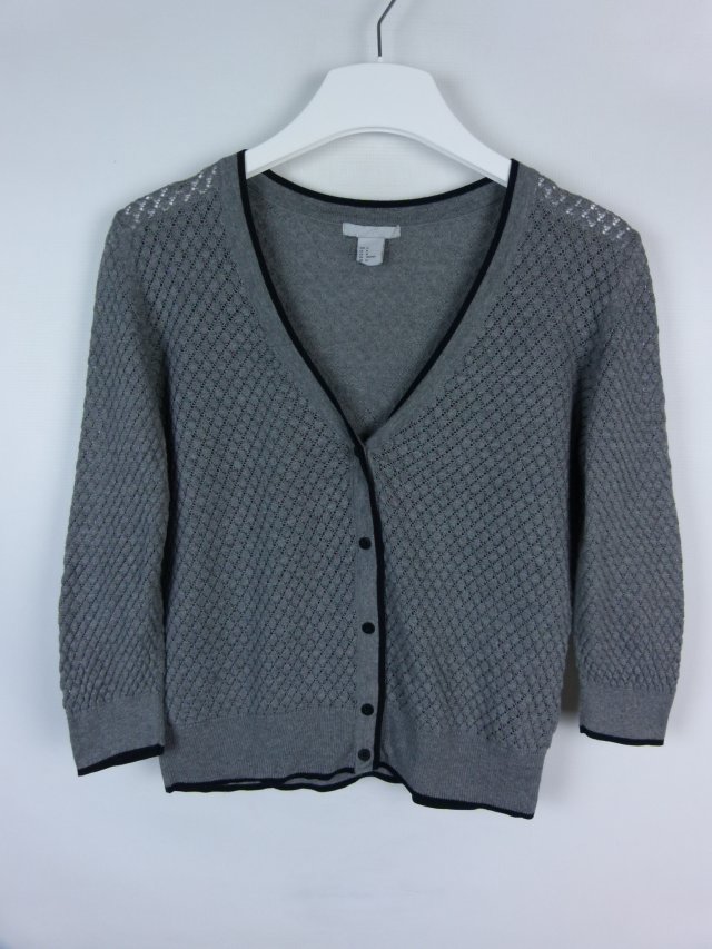 H&M cienki szary sweterek / M