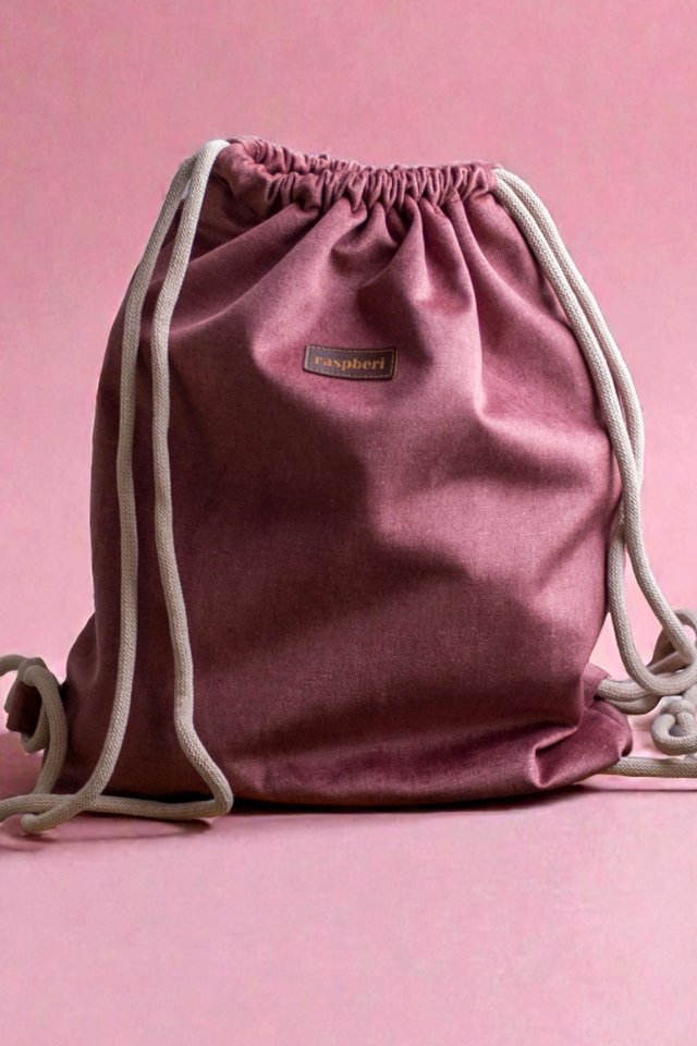 Brudnoróżowy workoplecak basic