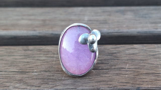 Jasny fiolet - pierścionek regulowany