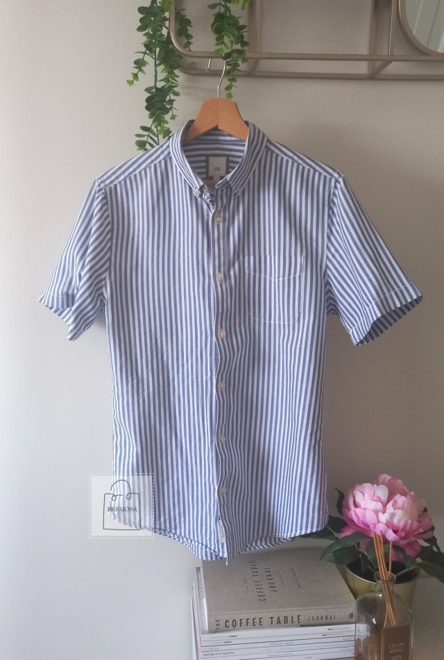 River Island bawełniana koszula w paski