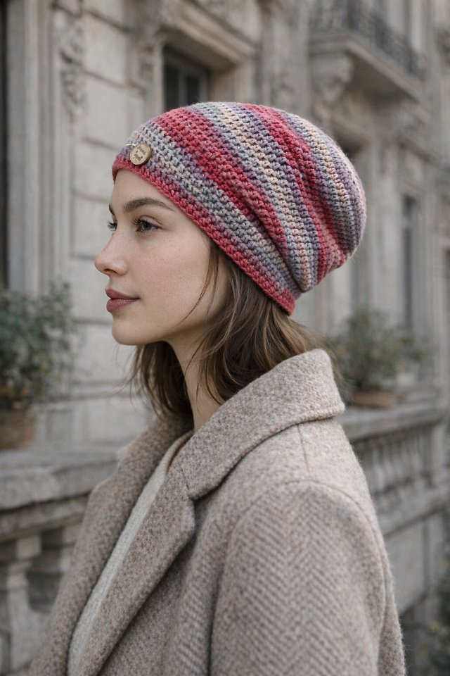 Kolorowa czapka wiosenna przejściowa cienka all season s/m