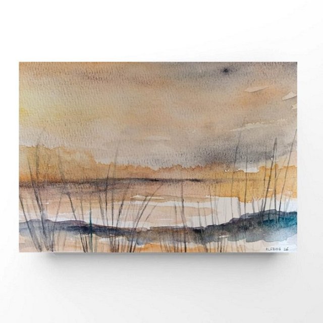 Pejzaż- obraz  akwarela