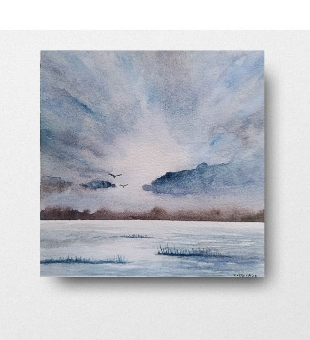 Pejzaż- obraz  akwarela