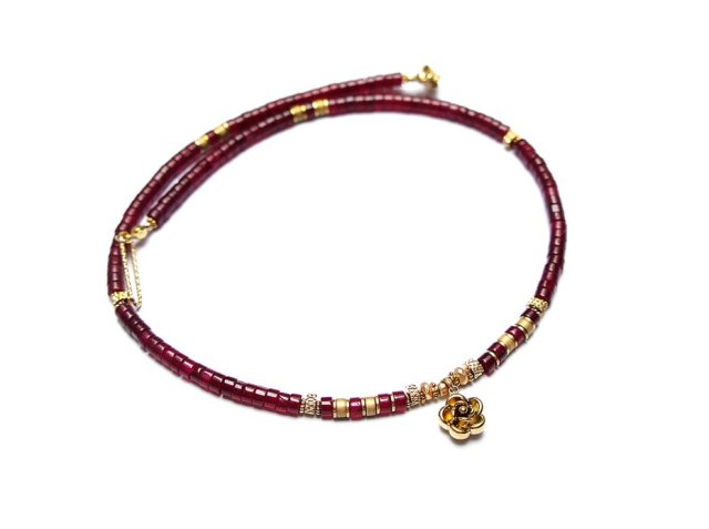 Jadeit bordeaux vol. 2 /01.03.26/ naszyjnik - Szlachetna kolekcja