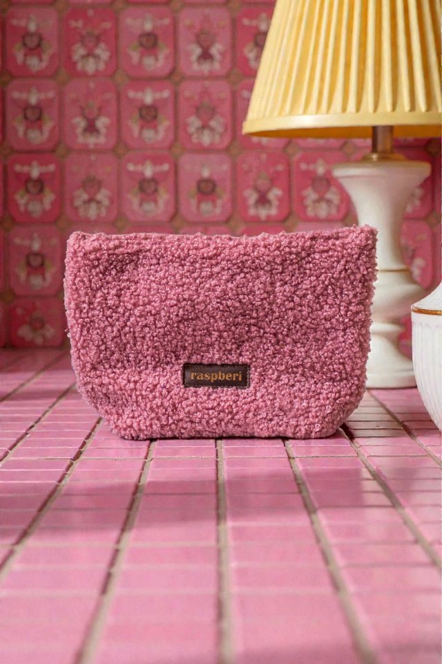 Różowa kosmetyczka MAXI baranek