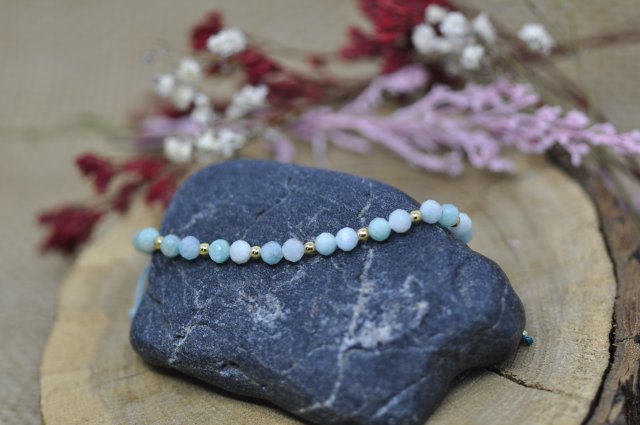 Bransoletka z kamieniem naturalnym - Amazonit