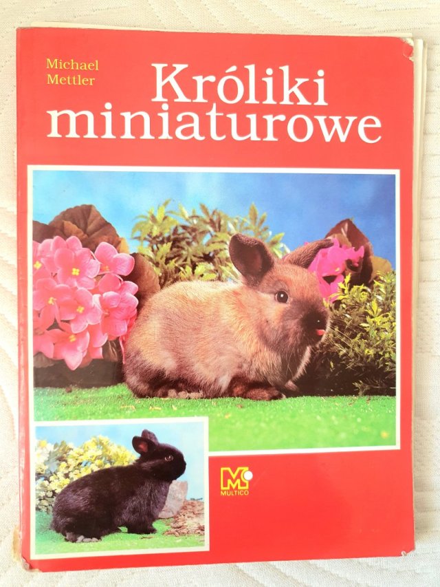 "Króliki miniaturowe" Michael Mettler Książka vintage