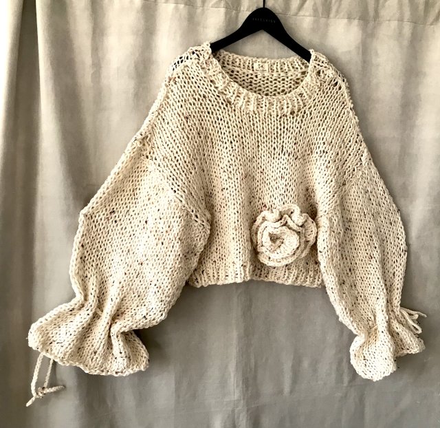 HAND MADE sweterek oversize nowy onesize