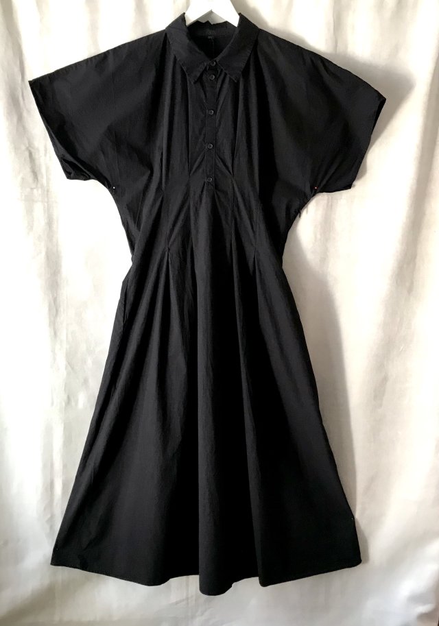 Sukienka czarna szmizjerka maxi M ZARA