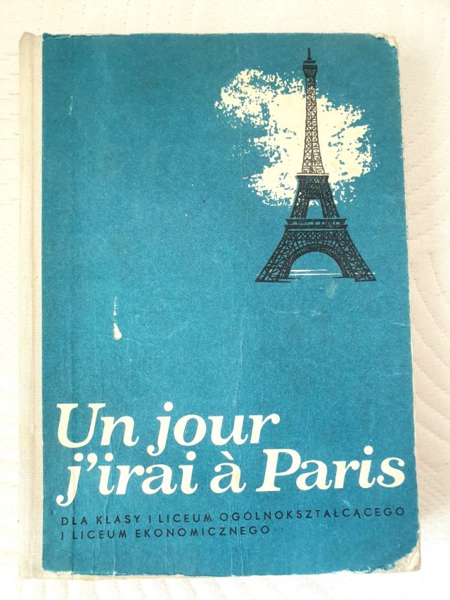 "Un Jour, J’irai A Paris" Alfons Zarach Podręcznik vintage do nauki francuskiego