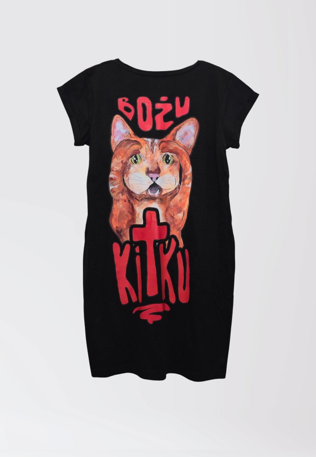 Sukienka / Tunika - Bożu Kitku /  rozmiar XL / czarna