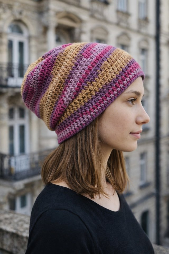 Kolorowa czapka wiosenna przejściowa cienka all season s/m