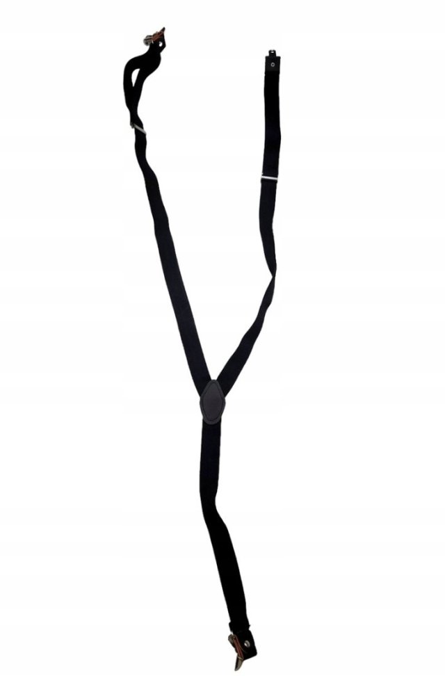 Szelki męski gumowane czarne klasyczne