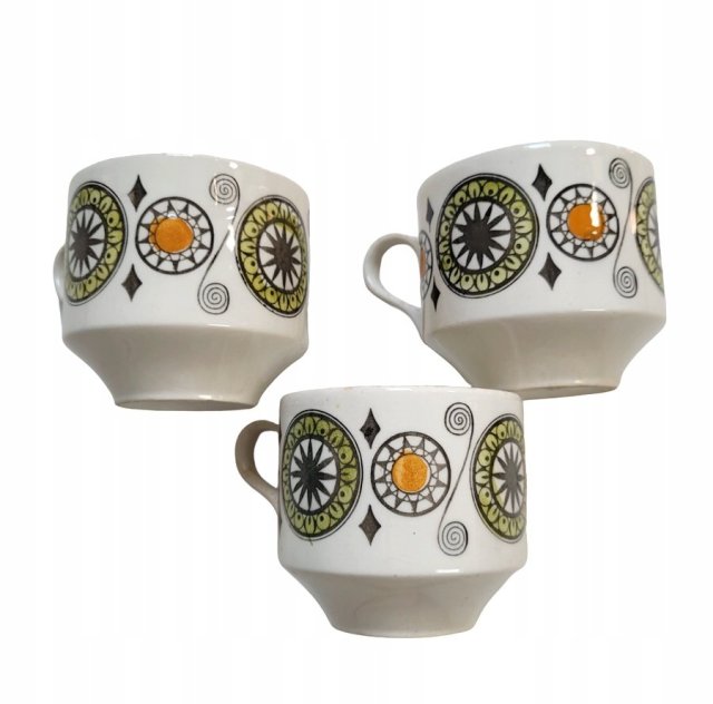 ENGLAND stare FILIŻANKI vintage 3szt