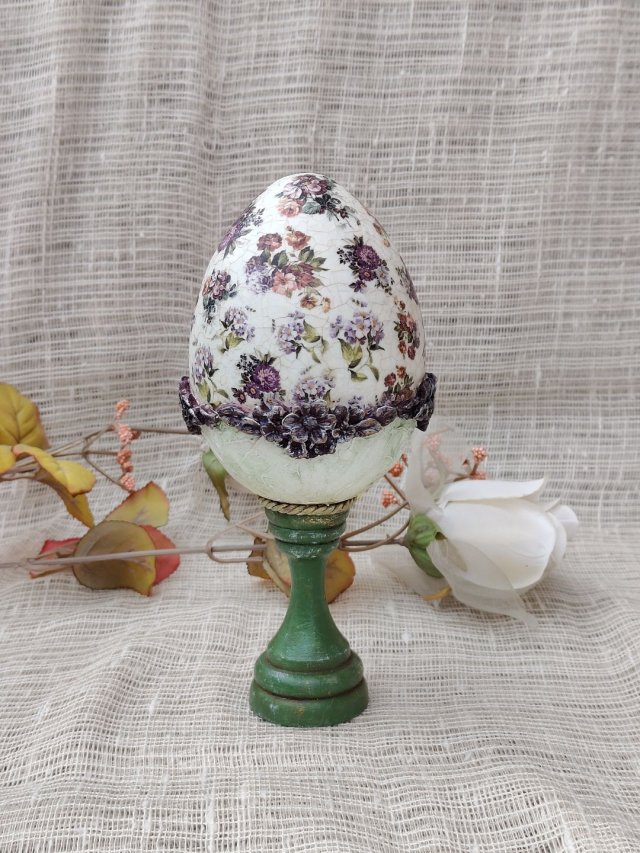 Pisanka dekoracyjna - Kwiatowy Ogród Vintage