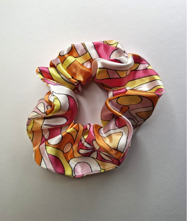 Scrunchie Gumka do Włosów Satynowe Retro