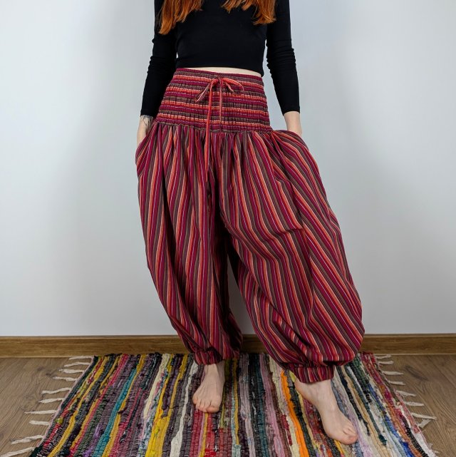 haremki paski - czerwone | nepal | bawełna | etno