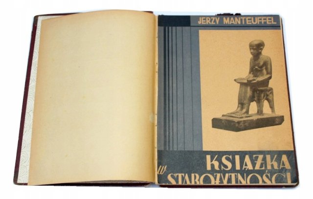 J.MANTEUFFEL Książka w starożytności Lwów 1937