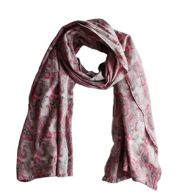 Na wiosnę cienka wełna szal vintage paisley